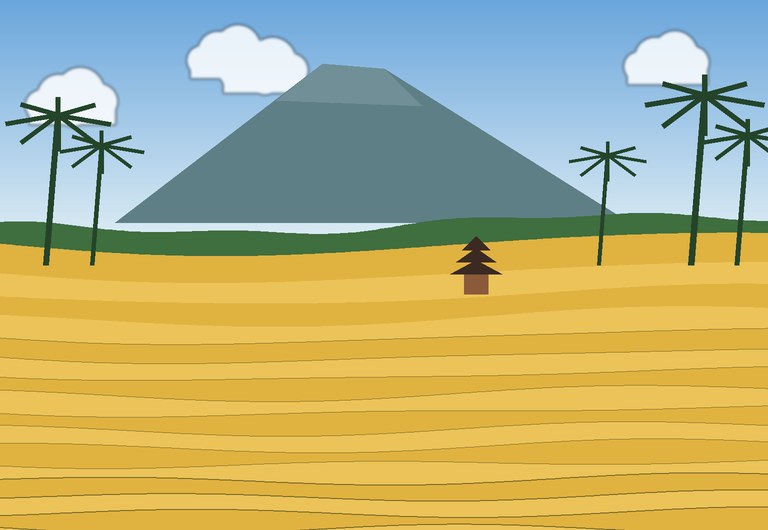 Golden rice terraces of Jatiluwih before the harvest